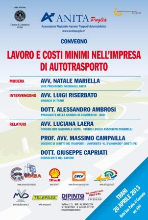 LAVORO E COSTI MINIMI NELL'IMPRESA DI AUTOTRASPORTO